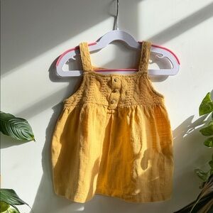 Zara Mustard Knit Baby Dress